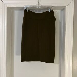 LuLaRoe Pencil Skirt, Army Olive Green “Cassie”  Women’s Sz M